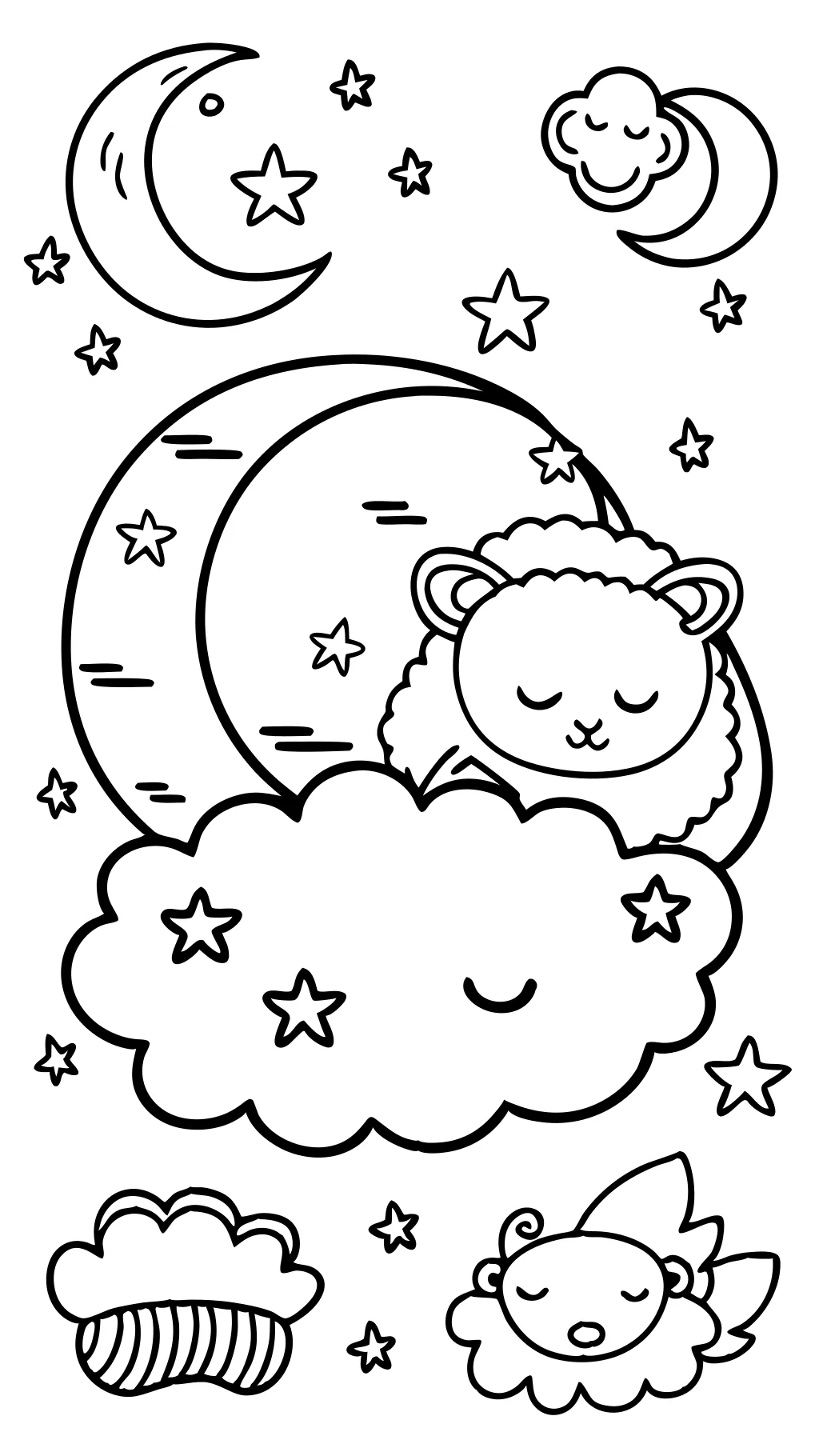 sleep coloring pages